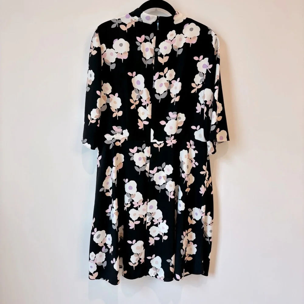 kate spade Floral Black Dress